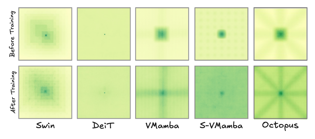 ERF evolution across models